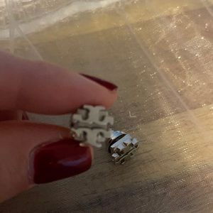 AUTHENTIC Tory Burch Stud Logo Earrings